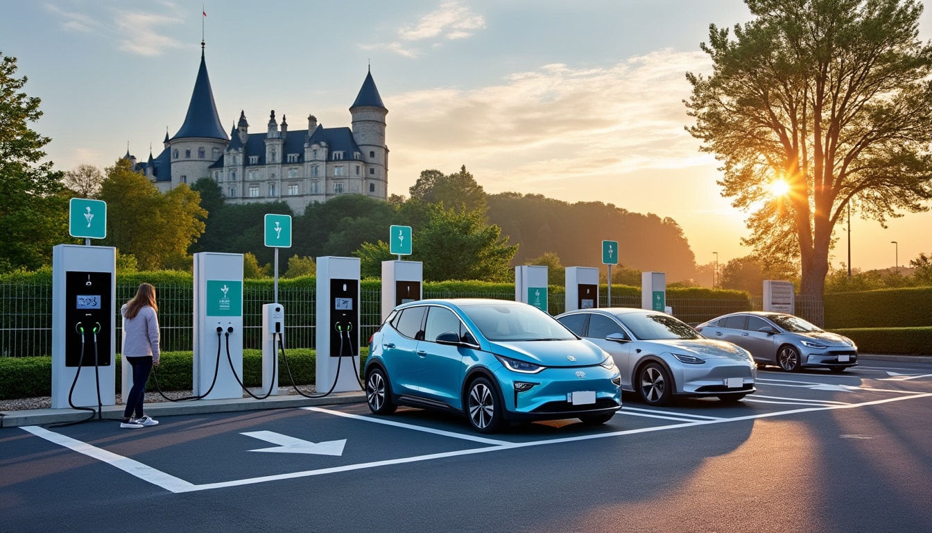 Illustration: Où trouver les meilleures bornes de recharge pour voiture électrique dans la région de Tours ?