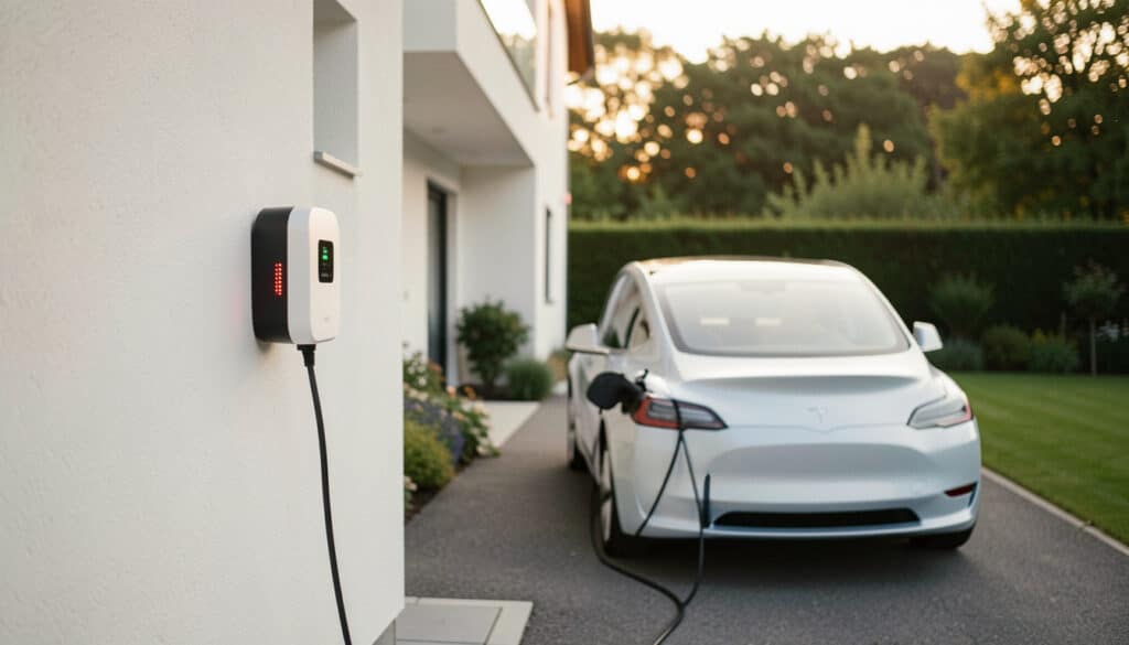 Borne de recharge à domicile pour voiture électrique
