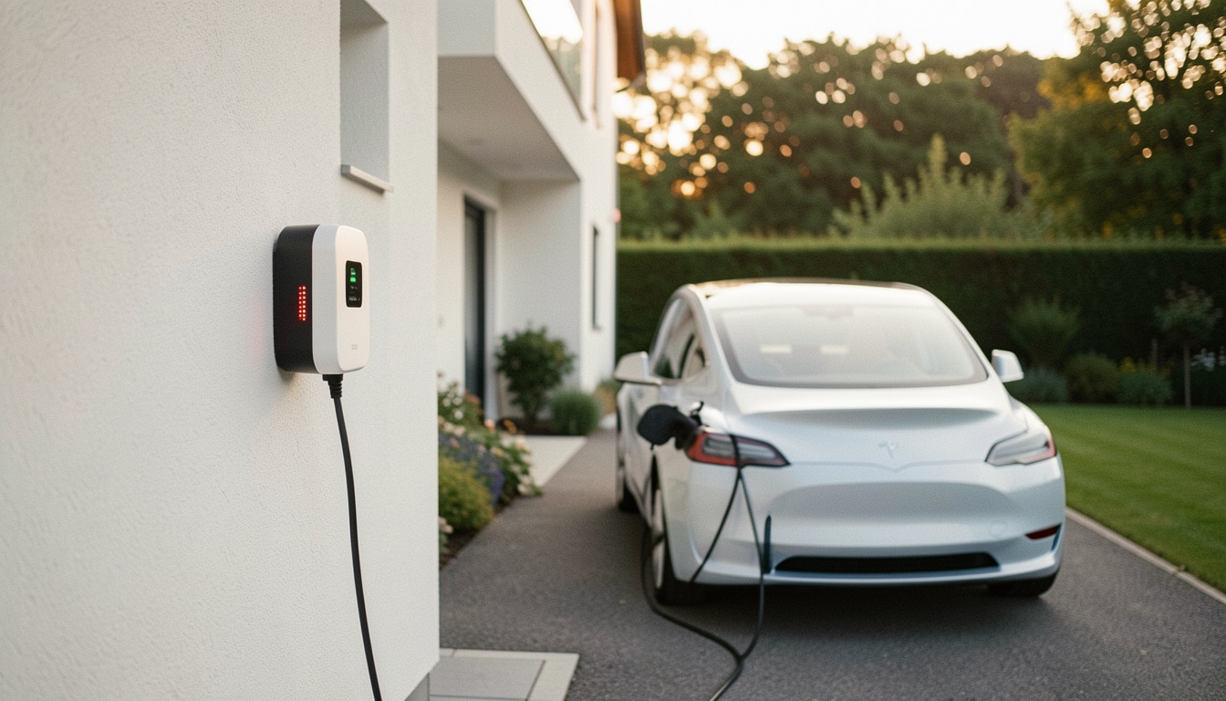 Borne de recharge à domicile pour voiture électrique