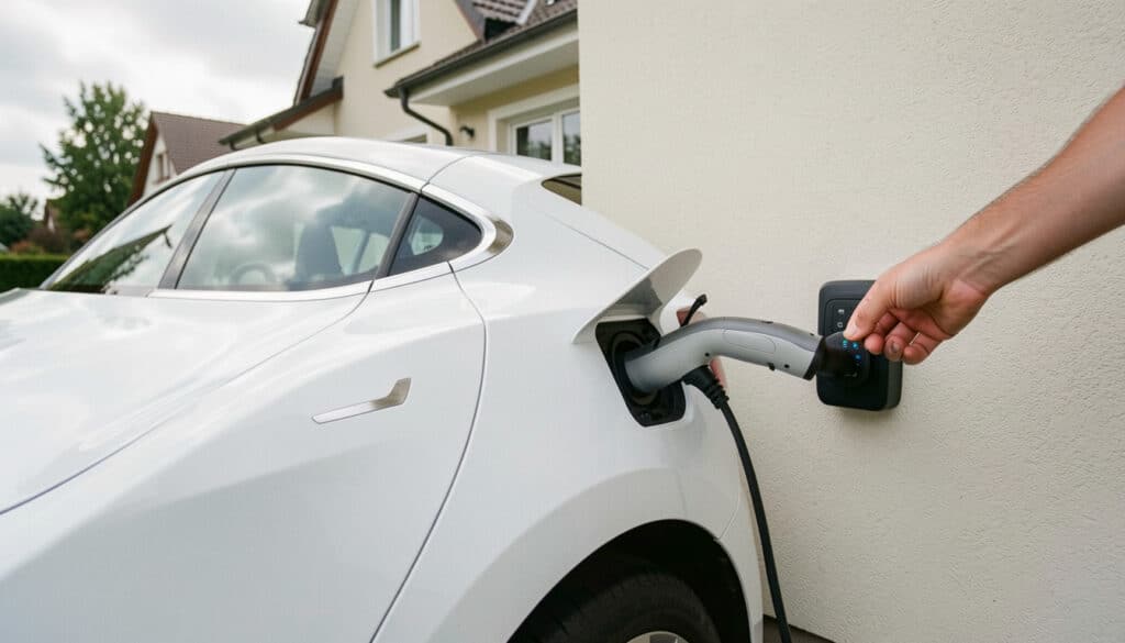 Recharger sa voiture électrique sur une prise domestique