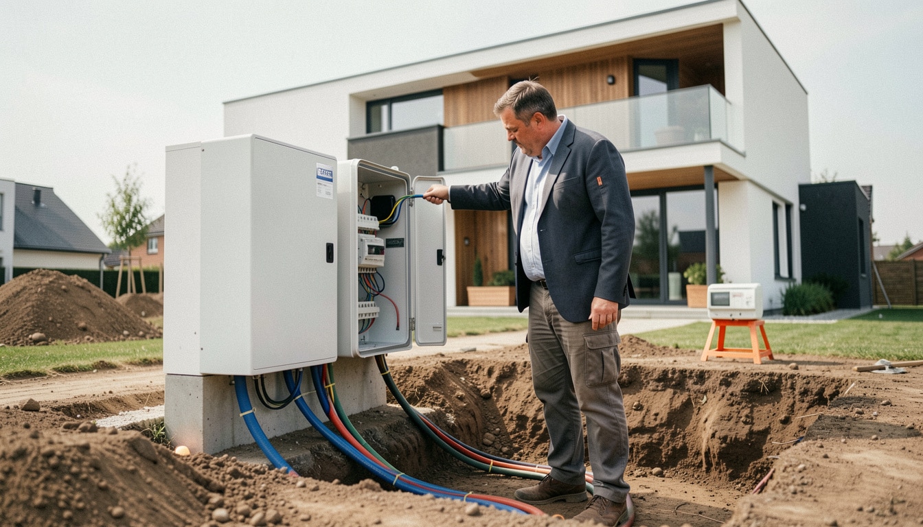 Coffret de branchement Enedis et raccordement électrique